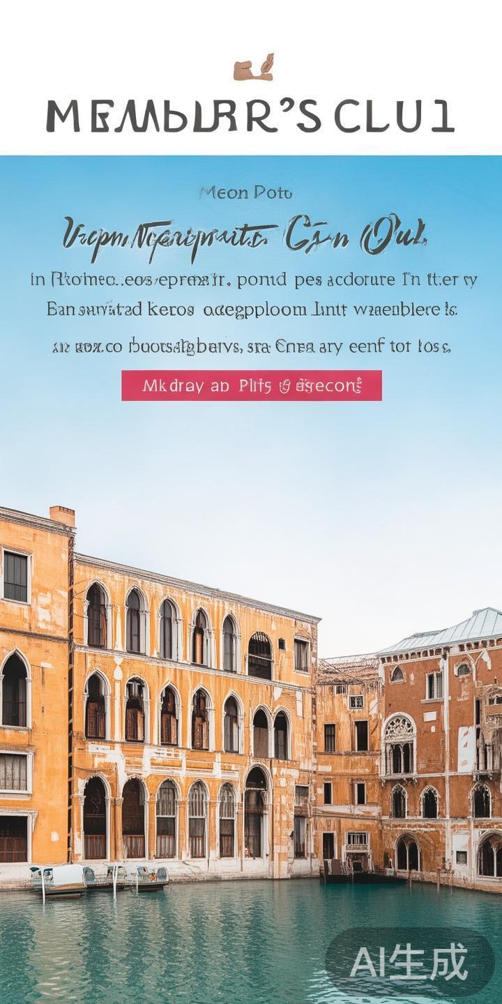 澳门威尼斯人酒店实惠优惠项目推荐:超值体验全攻略 加入威尼斯人会员计划也是享受优惠的绝佳途径。会员可